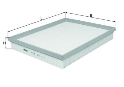 MAHLE LX 735 Filtru aer foto