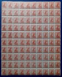 Cumpara ieftin ✅ RO 1918 LP 71a " Carol I - 'Moldova' ", 15B tipografiate maro-roscat in coala de 100 , marci centrate , A=13 1/2 , stare excelenta - vezi foto , MNH
