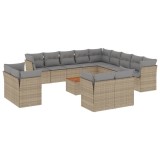 Cumpara ieftin Patio Sofa Set 7-Locuri Amestec de bej si gri deschis