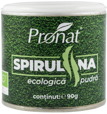 Spirulina Pulbere Bio 90gr Pronat foto