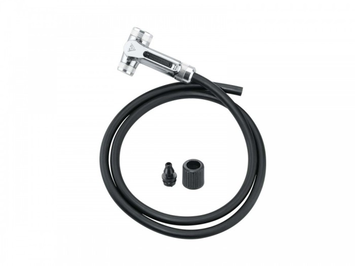 Furtun Pompa Podea Topeak Twinhead Dx Tth-Dx01 - L 110 cm, Negru Ultimate FactoryBikes