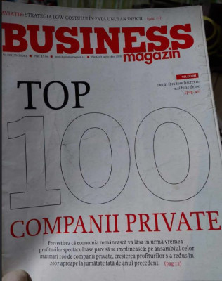 Revista Business MAGAZIN - septembrie 2008 foto
