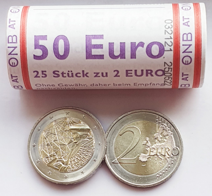 3209 Austria 2 euro 2022 Erasmus Programme (1 moneda din fisic) km 3336 UNC