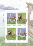 ROMANIA 2021 - EUROPA 2021, SPECII PE CALE DE DISPARITIE, BLOC, MNH - LP 2322, Fauna, Nestampilat