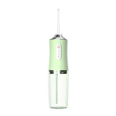Irigator Profesional Oral pentru dus bucal, Curatare Anti-Tartru, Portabil, Rezervor 220 ml, Verde