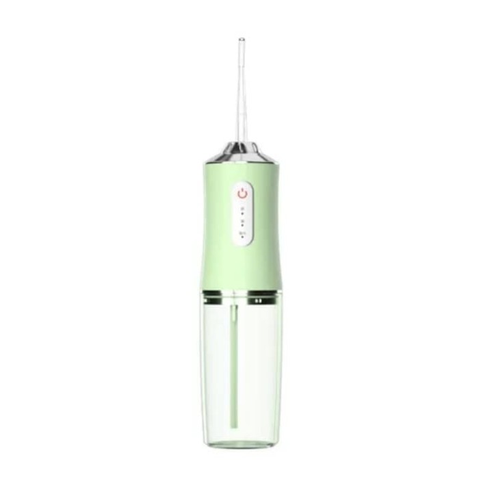 Irigator Profesional Oral pentru dus bucal, Curatare Anti-Tartru, Portabil, Rezervor 220 ml, Verde