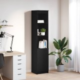 VidaXL Tablou Stejar negru 37,5x35x180 cm Lemn prelucrat