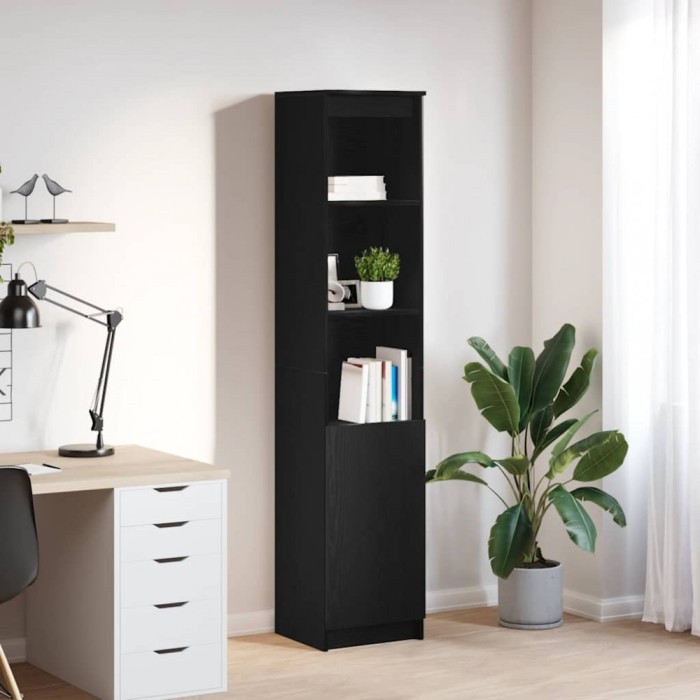 vidaXL Tablou Stejar negru 37,5x35x180 cm Lemn prelucrat 861671