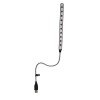 Lampa USB 10 LED Argintie, Corp Flexibil, 20cm, Accesorii Laptop
