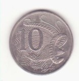 Australia 10 cenți 2010 - pasărea liră (Menura novaehollandiae)., Australia si Oceania, Cupru-Nichel