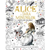 Alice in Țara Minunilor. Carte de colorat