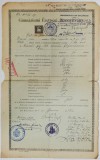 TESTIMONIU SCOLAR , ACORDAT DE SCOALA MEDIE DE CONFESIUNE GRECO - ORIENTALA DIN BRASOV , 1911, TEXT IN LIMBA MAGHIARA !