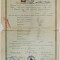 TESTIMONIU SCOLAR , ACORDAT DE SCOALA MEDIE DE CONFESIUNE GRECO - ORIENTALA DIN BRASOV , 1911, TEXT IN LIMBA MAGHIARA !
