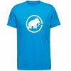 Tricou Barbati MAMMUT Core T-Shirt Glacier Blue, Bumbac Organic, Regular Fit - Marimea M