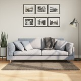 vidaXL Covor ISTAN, cu fire &icirc;nalte, aspect lucios, gri, 80x150 cm