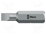 Capăt șurubelniță plată WERA 8,0x1,6mm Lungime 25mm