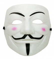 Masca Guy Fawkes alb foto