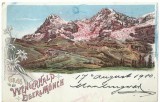 AMS# - LITOGRAFIE WENGERNALP EIGER&amp;MONCH CIRCULATA 1900