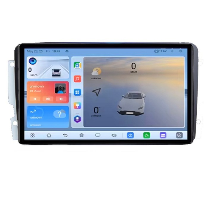 Navigatie Mercedes C 2001-2004 Vito Viano 2004-2006 C-171 Android 8 Core 2.2 Ghz 8+128 Qled 1K ADAS 4G LTE GPS 360 KIT-171+EDT-E409V3 CarStore Technol