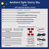 Kit lumini ambientale auto universale 18 LED, 64 culori, control din telefon