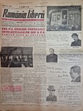 ziarul romania libera 30 martie 1949 - congresul intelectualilor al RPR,moartea lui alecu constantinescu,al 14 district sportiv la ploiesti