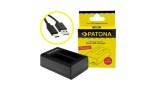 &Icirc;ncărcător dual USB PATONA pentru Insta360 Ace / Ace Pro cu cablu USB-C inclus