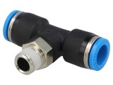 Teu mufabil polimer R 1/8 exterior 0,95-6bar