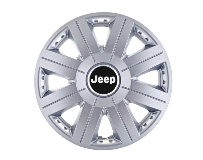 Set 4 capace roti Cosmos cromat R15, pentru gama auto Jeep