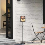 vidaXL Panouri pentru T&acirc;rguri Negru 25 x 25 x 125 cm Aluminiu 42025197