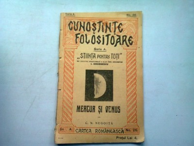 MERCUR SI VENUS - C.N. NEGOITA foto