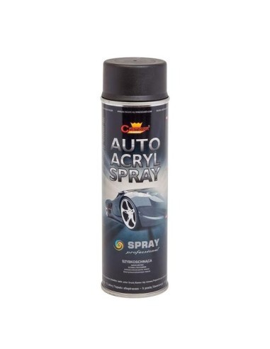 Vopsea spray auto Acrilic Profesional Negru Mat, Champion Color, 500ml Negru Mat