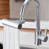 Aerator robinet cupru, 4 viteze, anti-stropire, rotire 360&deg;, filtru impuritati, argintiu