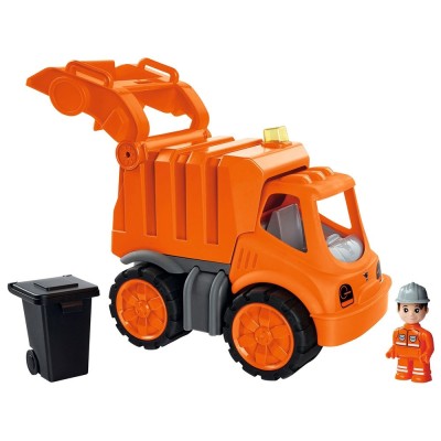 Masina de gunoi Big Power Worker Garbage Truck cu figurina foto