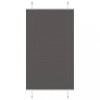 Jaluzea plisata Gossi, 80x100 cm, neagra, poliester, latime tesatura 79.4 cm, montaj cu/fara gaurire