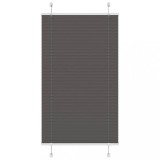 vidaXL Jaluzea plisată negru 80x100cm Lățime țesătură 79,4 cm poliester