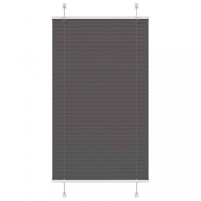 Jaluzea plisată negru 80x100cm Lățime țesătură 79,4 cm poliester