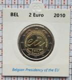 Belgia 2 euro 2010 UNC - Presidency - km 289 - cartonas personalizat D47101, Europa