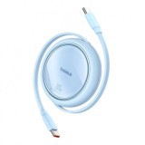 CABLU alimentare si date Baseus Free2Pull Mini, Fast Charging Data Cable pt. smartphone, retractabil, USB Type-C la USB Type-C 60W, 1m, albastru &amp;quot