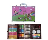 Set pentru desen si pictura in cutie tip servieta cu 145 piese, +3 ani
