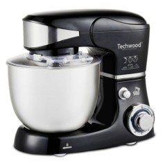 Mixer planetar Techwood TRO-1056, 1000W, 5 litri, 6 viteze, 3 accesorii, Negru/Inox foto