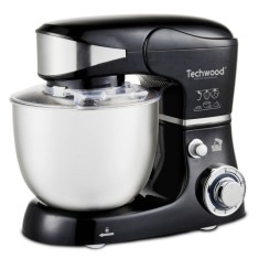 Mixer planetar Techwood TRO-1056, 1000W, 5 litri, 6 viteze, 3 atasamente, Negru/Inox foto