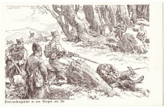 3733 - TURNU ROSU, Sibiu, Military Patrol, Romania - old postcard - unused