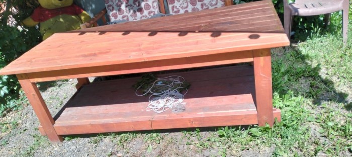 Masa mare din lemn masiv_multe intrebuintari..(masaj, etc