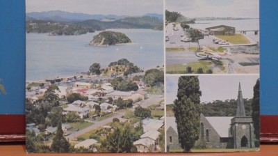 NOUA ZEELANDA -PALHIA, NORTHLAND - 3 VEDERI DIN ORAS CU IMPREJURIMI- 24/15 mm - foto
