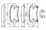 Set placute frana,frana disc OPEL INSIGNIA (2008 - 2016) BOSCH 0 986 494 586