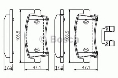 Set placute frana,frana disc CHEVROLET MALIBU (V300) (2012 - 2016) BOSCH 0 986 494 586 foto