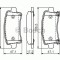 Set placute frana,frana disc CHEVROLET MALIBU (V300) (2012 - 2016) BOSCH 0 986 494 586