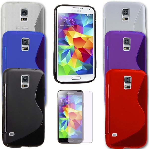 Husa Samsung Galaxy S5 i9600 G900F G900H G900 + folie + stylus