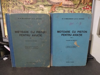 Motoare cu piston pentru aviație, vol. 1-2, Maslennicov și Rapiport, 1953, 153 foto