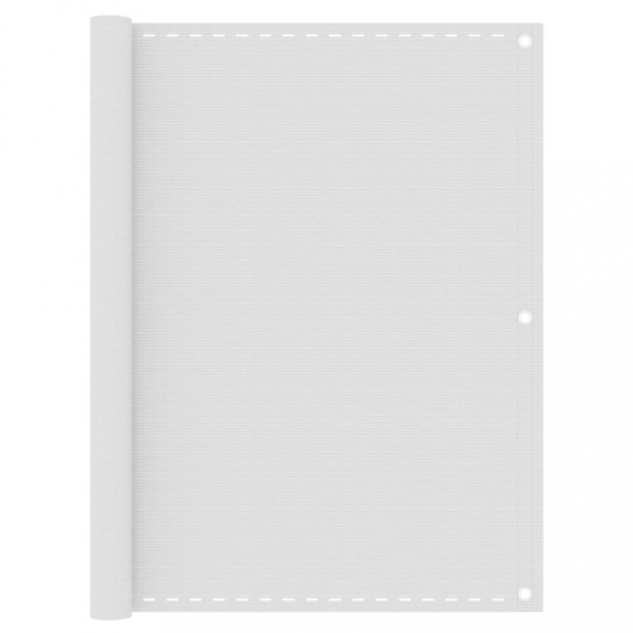 vidaXL Paravan de balcon, alb, 120x400 cm, HDPE 310869